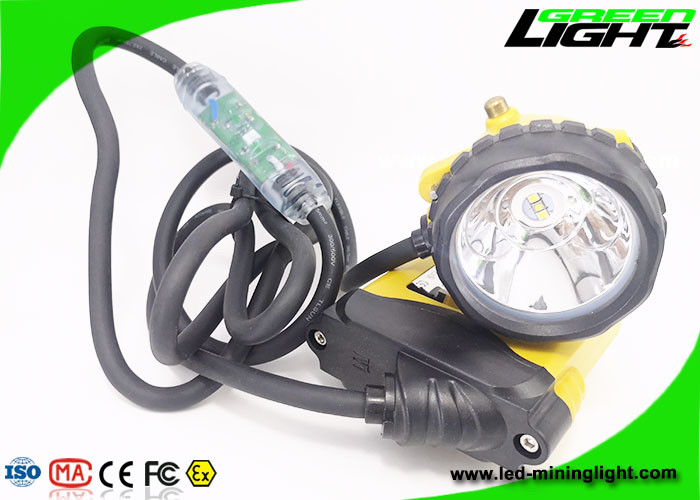luz atada recargable 10.4Ah del casquillo de los mineros 348lum con la advertencia de la energía baja
