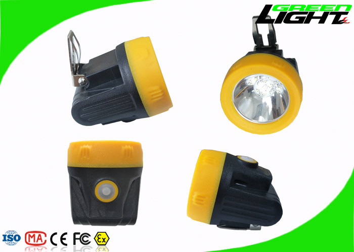 faro llevado recargable sin cuerda de la lámpara de casquillo de los mineros de 200mA 143LUM 3.8Ah