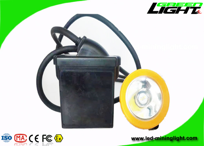 lámpara de casquillo del minero subterráneo del botón 10000lux 216lum del silicio de las lámparas de casquillo recargables de la explotación minera 7.8Ah