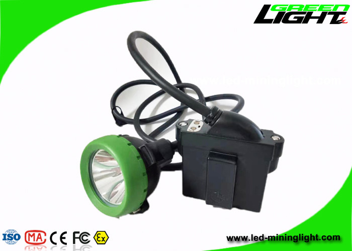 ABS Silicona 1.67W 7.8Ah Lámpara de tapa LED con cable 10000Lux Batería de iones de litio recargable USB Linterna de minero de carga