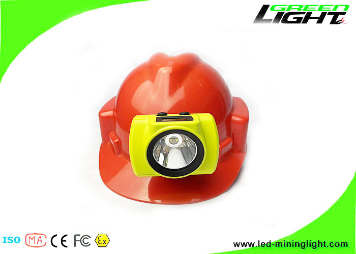 18000lux OLED Pantalla LED Minería Cap Luces Subterráneas 6.8Ah Panasonic Miner Faro recargable para sistema de seguimiento