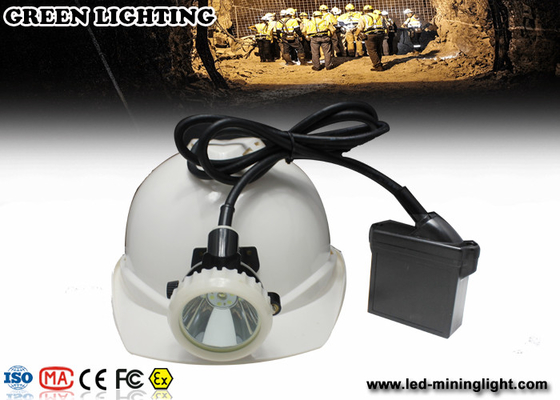 Búsqueda al aire libre minera del faro del casco/batería recargable brillante estupenda de Cap Lamp Lithium del minero del LED